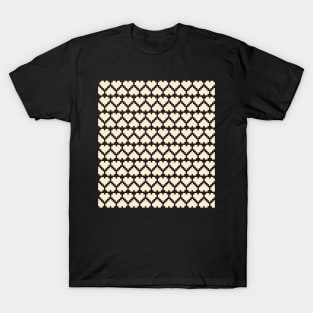 Seamless Pattern of White Pixel Hearts T-Shirt